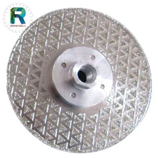 Double Side Electroplated Diamond Saw Blade with Flange